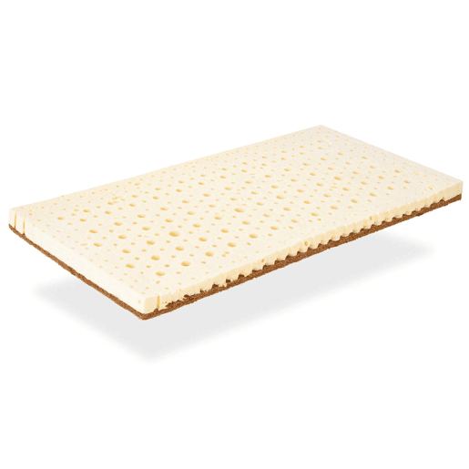 Colchão Min Cot 80x40 Altura7 cm. Látex e Coco Natural. Tecido 100% orgânico