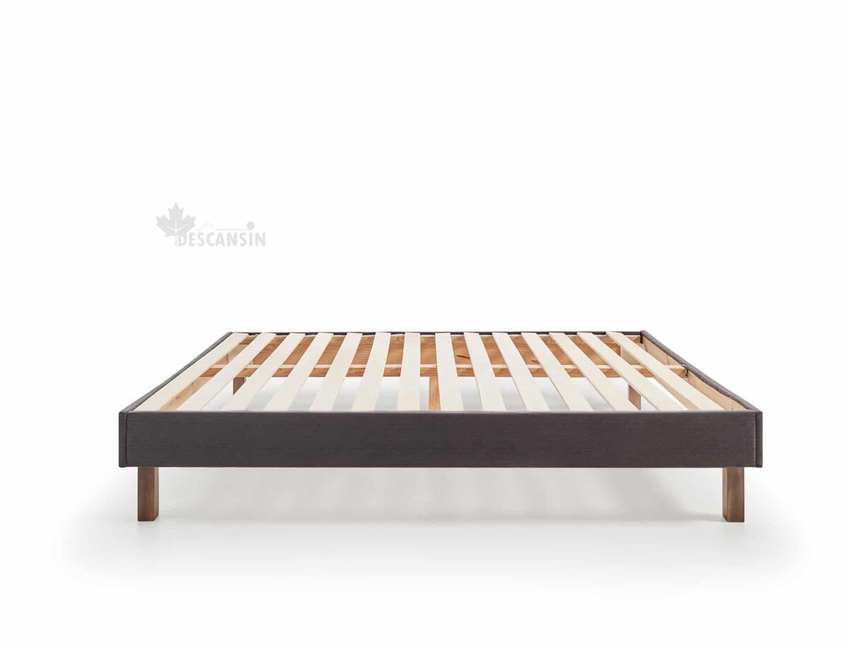 Base Tapizada Gris Descansin | Maxima Comodidad
