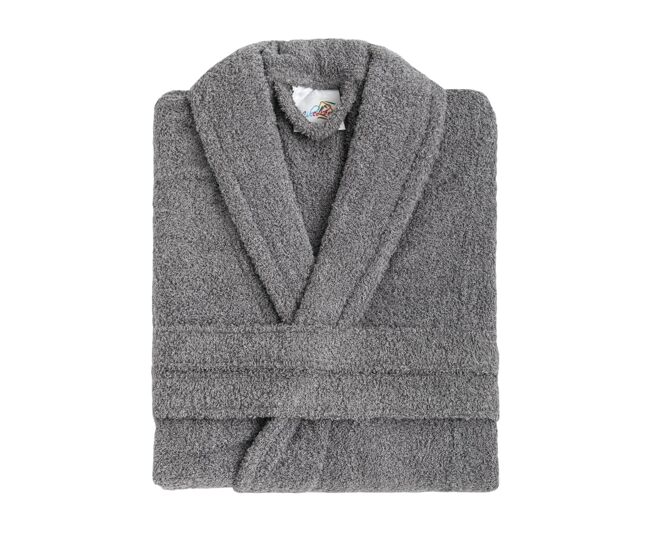 Albornoz adulto baño rizo gris talla xxl donegal collections