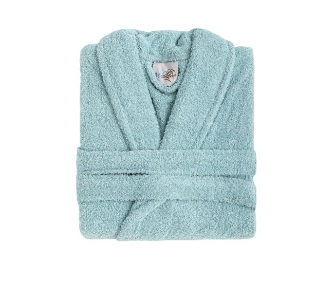 Albornoz adulto baño rizo aguamarina talla l donegal collections