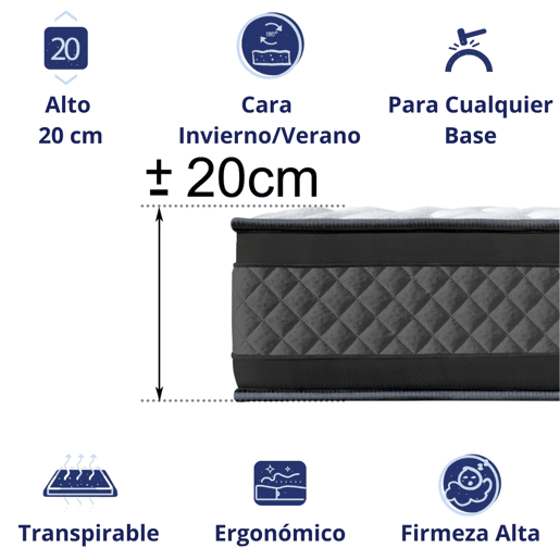 Colchão DAGOSTINO HOME Onyx Óptima Viscoelástico