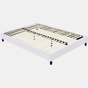 Estrado estofado de ripas - 140 x 190 cm - 20 ripas - Branco