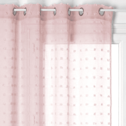 Cortina de poliéster rosa 240x140cm
