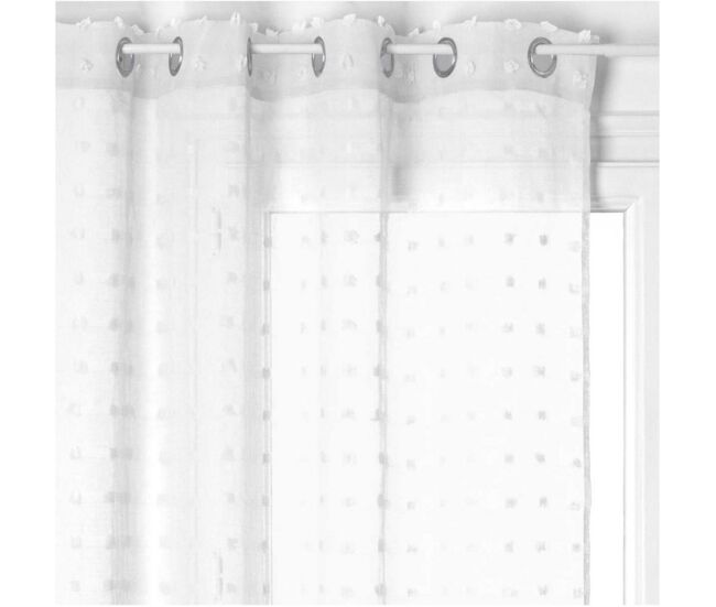 Cortina poliéster blanco 240x140cm
