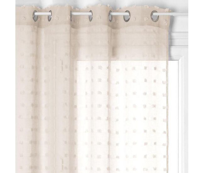 Cortina poliéster beige 240x140cm