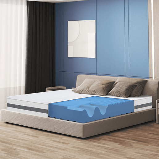 The White Stone Colchão 90x205 cm em Espuma Antibacteriana | Altura 20 cm | Capa 3D Air Hipoalergênica | Colchão Ortopédico 7 Zonas Termossensível The White Stone Colchão 90x205 cm em Espuma Antibacteriana | Altura 20 cm | Capa 3D Air Hipoalergênica | Colchão Ortopédico 7 Zonas Termossensível