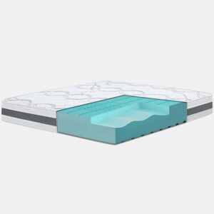The White Stone Colchão Ortopédico 90x200 cm Firmeza Média | Altura 16 cm | Tecido Hipoalergênico e Respirável | Propriedades Ergonômicas e Autou2011Modelantes | Produzido na Itália