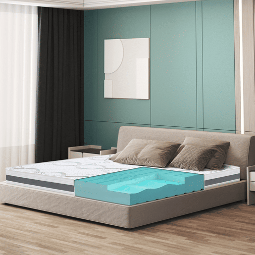 The White Stone Colchão Ortopédico 85x190 cm Firmeza Média | Altura 16 cm | Tecido Hipoalergênico e Respirável | Propriedades Ergonômicas e Autou2011Modelantes | Produzido na Itália