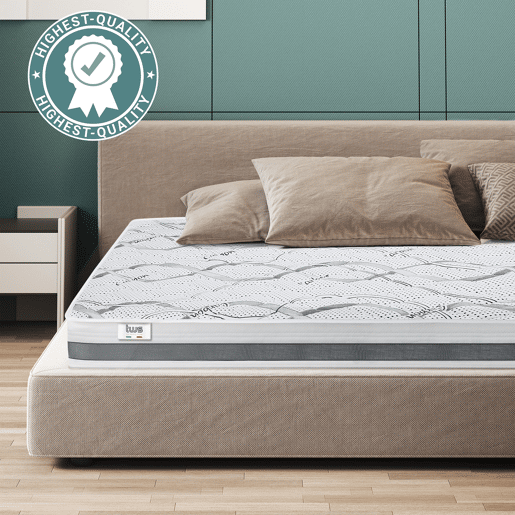 The White Stone Colchão Ortopédico 85x190 cm Firmeza Média | Altura 16 cm | Tecido Hipoalergênico e Respirável | Propriedades Ergonômicas e Autou2011Modelantes | Produzido na Itália