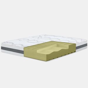 The White Stone Colchão Ortopédico 140x200 cm Firmeza Média | Altura 20 cm | Tecido Hipoalergênico e Respirável | Propriedades Ergonômicas e Autou2011Modelantes | Produzido na Itália