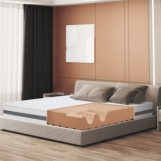 The White Stone Colchão 70x210 cm em Espuma Antibacteriana | Altura 25 cm | Capa 3D Air Hipoalergênica | Colchão Ortopédico 7 Zonas Termossensível
