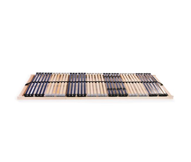 Somier de láminas con 42 listones de 7 regiones 90x200 cm fijo