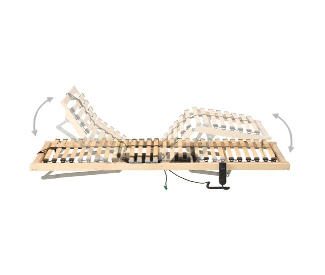 Somier de láminas eléctrico 28 láminas 7 regiones 90x200 cm ajustable (electrico)
