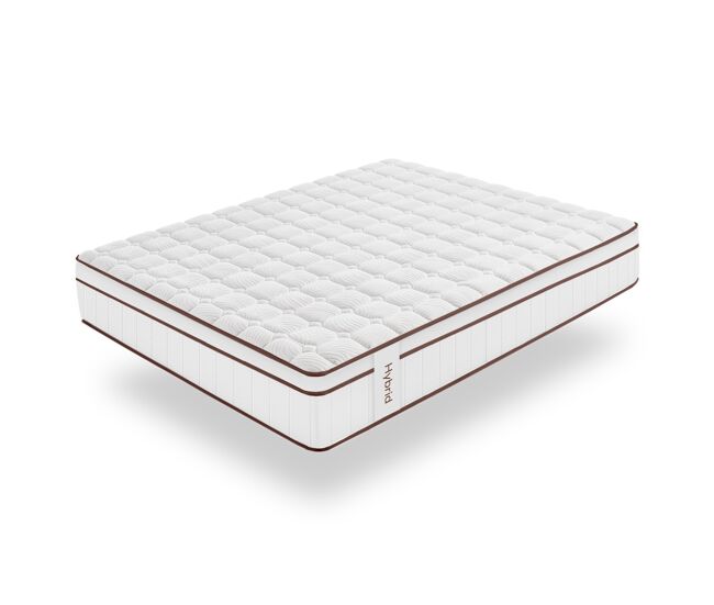 Colchón muelles ensacados hybrid blanco 27 cm - 150x200 cm - moonia