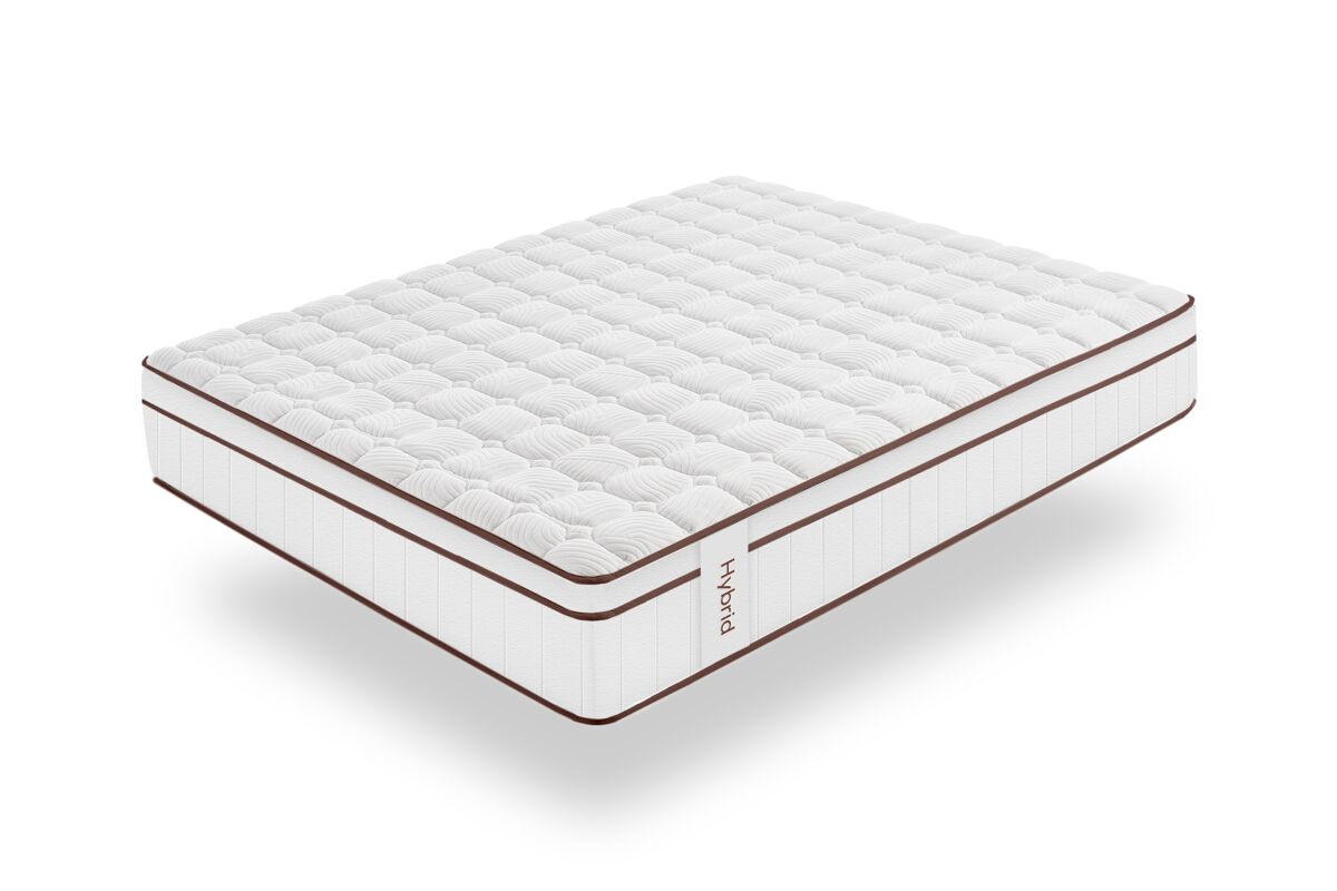 Colchón muelles ensacados hybrid blanco 30 cm - 100x180 cm - moonia