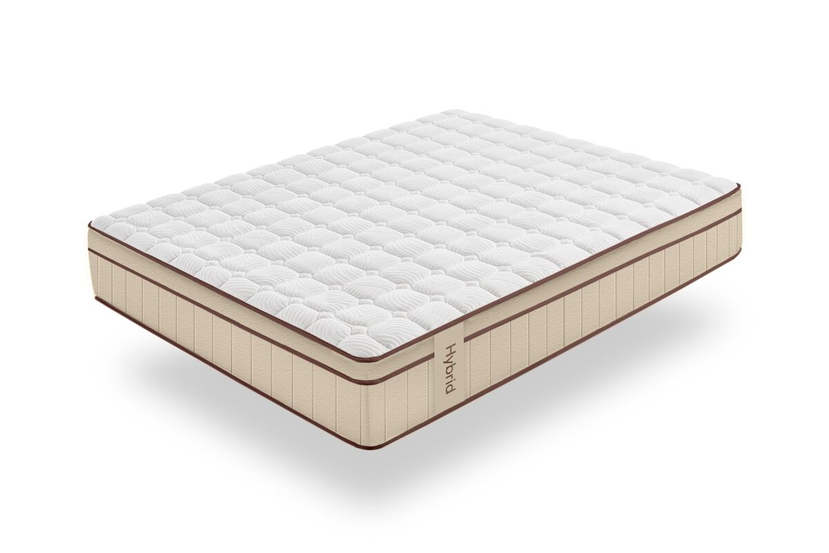 Colchón muelles ensacados hybrid marrón 30 cm - 135x200 cm - moonia