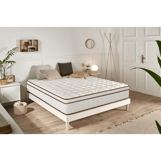 Colchão Molas Ensacadas Hybrid Branco 25 cm - 90X200 cm - Moonia Colchão Molas Ensacadas Hybrid Branco 25 cm - 90X200 cm - Moonia