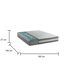 Colchón Memory Foam y Gel con 9 zonas diferenciadas Colchón Memory Foam y Gel con 9 zonas diferenciadas