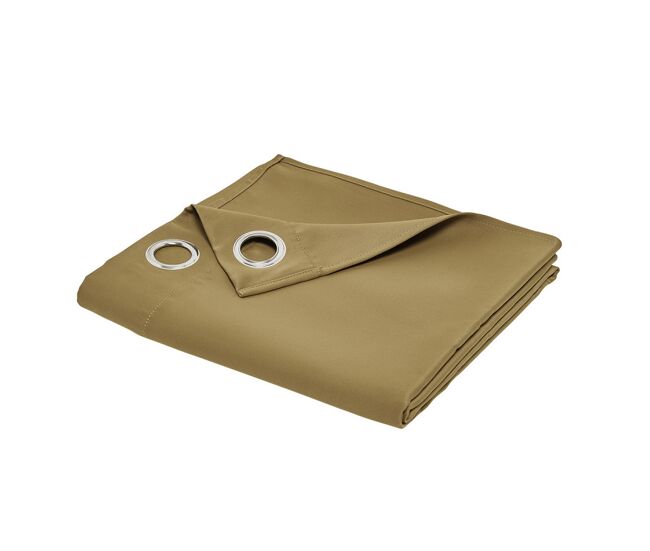 Cortina confeccionada termo protectora, 100% poliéster. bronce