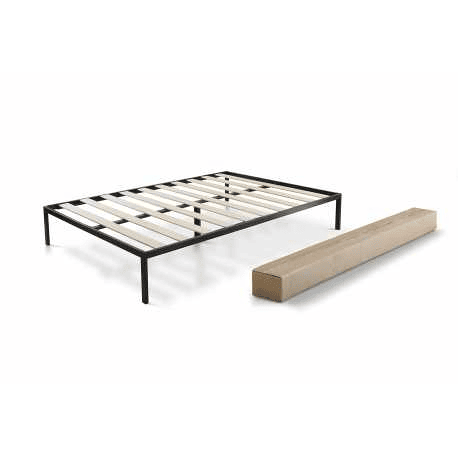 Cama box spring com estrutura metálica. Lâminas de alta qualidade de nível E0 q
