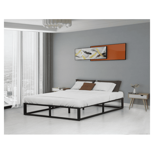 Estrutura de cama metálica 160 x 200 cm - Preto