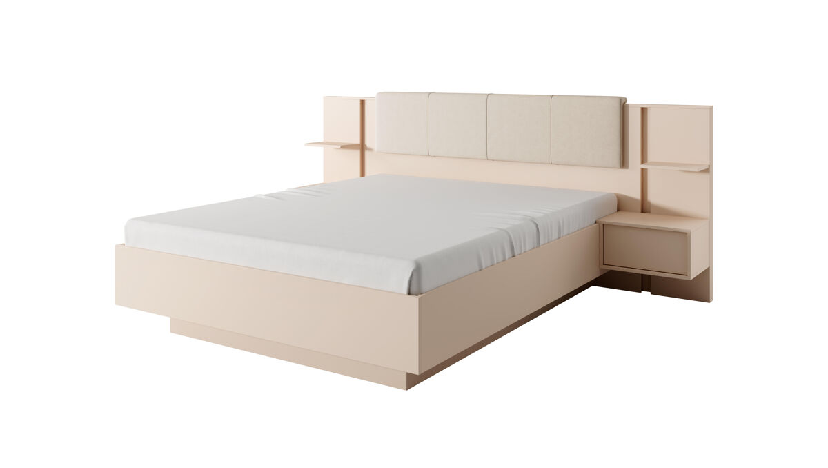 Estructura de cama dast bf010 160x200 cm rosa