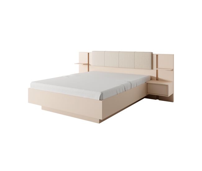 Estructura de cama dast bf010 160x200 cm rosa
