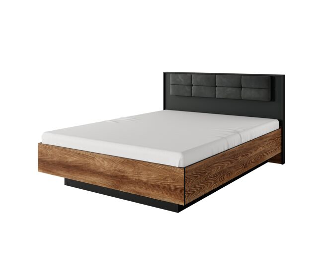Estructura de cama milton bf010 160x200 cm marrón