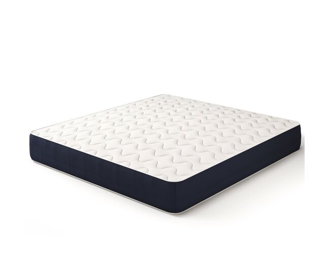 Colchón 160x200 cm en waterfoam hipoalergénico, 14 cm | relleno de guata y funda de tejido 3d transpirable, antiácaros y antifúngico | fabricado en italia