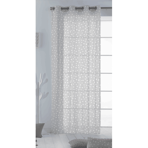 CORTINA COM ILHOS LARS CINZENTO COOL KIDS 140x260 CM
