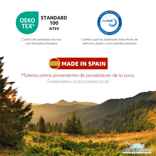Colchão de bebé Helios Cuna 120x60 com tecnologia DryCore+ e BreathMax. Certificação OEKO-TEX e CertiPur. Capas amovíveis. Inclui protetor de colchão