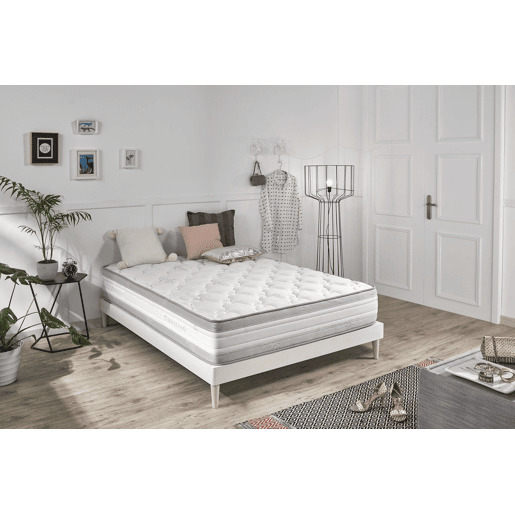 Colchón Viscoelástico Luxury Turmalina 105x190 Altura 25cm +-2 cara superior 4 cms de Viscoelastica + Supersoft