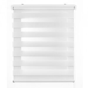 Estores Noite e Dia, estore de rolo duplo tecido Branco 180 x 180 cm