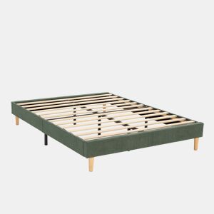 Base estofada Bari 150x190 cm Verde
