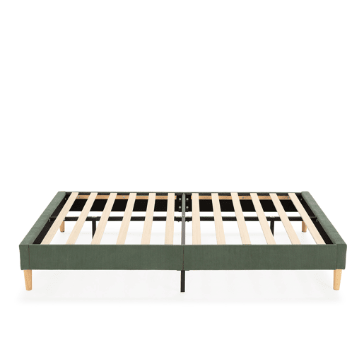 Base estofada Bari 150x190 cm Verde