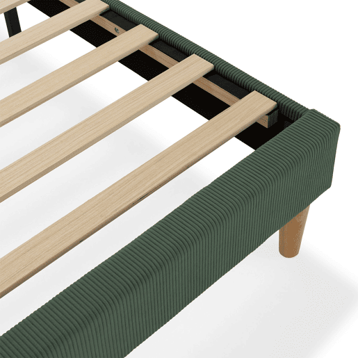 Base estofada Bari 150x190 cm Verde