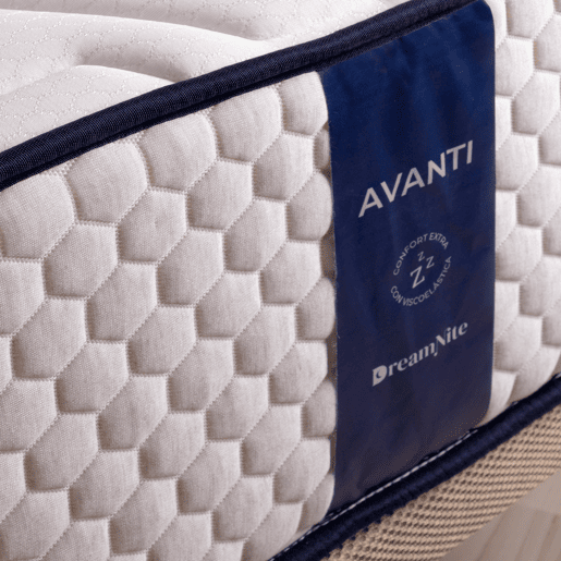 Colchão viscoelástico 90x190 cm Avanti - Altura +- 28 cm - Firmeza médiaalta - Recepção progressiva - Grande adaptabilidade - Espuma HR