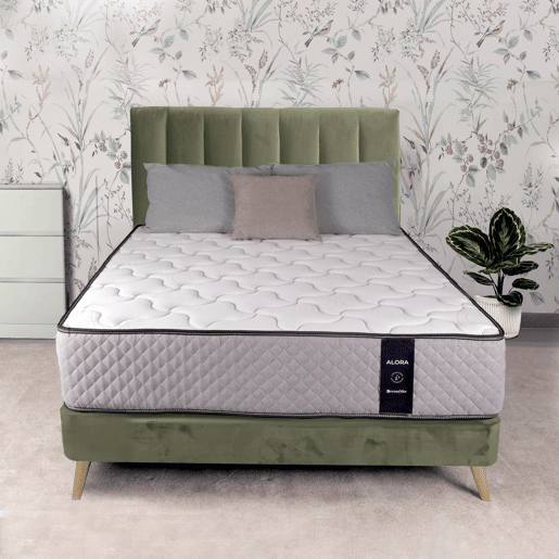 Colchão viscoelástico 105x180 cm Alora 24 - Altura +- 24 cm - Lado InvernoVerão - Firmeza MédiaAlta - Sistema Multicamadas - Certificado Oeko Tex
