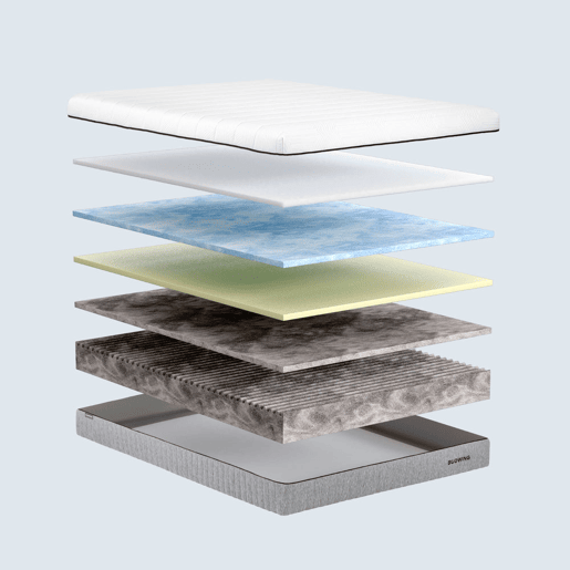 Colchão BUDWING Nature (90x190 cm - Memory Foam de Alta Resiliência)