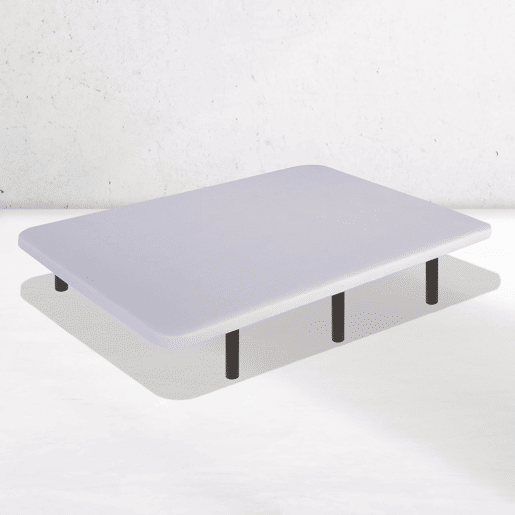 DreamNite Tecido 3D Antiderrapante, Estrutura 30x40 mm, Cor branco, Inclui Pernas Metálicas de 25cm, Base Estofada 160x200 cm