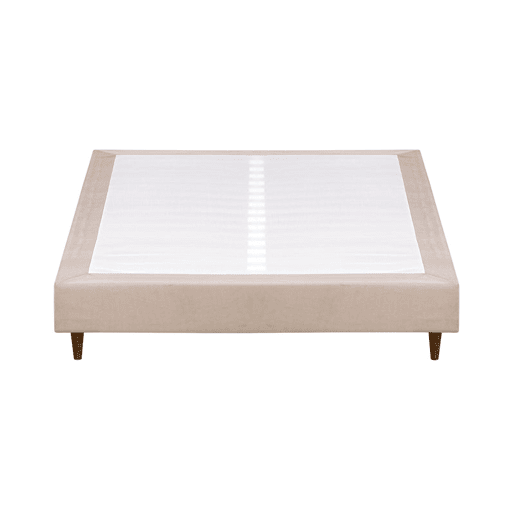 Sommier Acolchoado BUDWING Levi Bege c Pés de Madeira (160x200 cm)