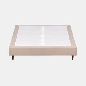 Sommier Acolchoado BUDWING Levi Bege c Pés de Madeira (180x200 cm)