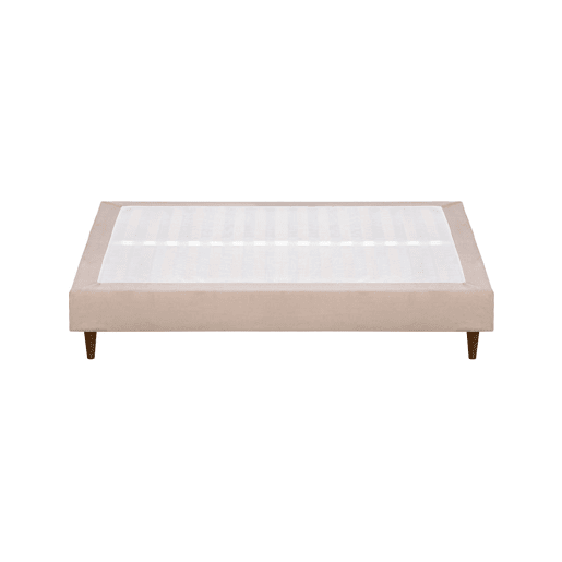 Sommier Acolchoado BUDWING Levi Bege c Pés de Madeira (160x200 cm)