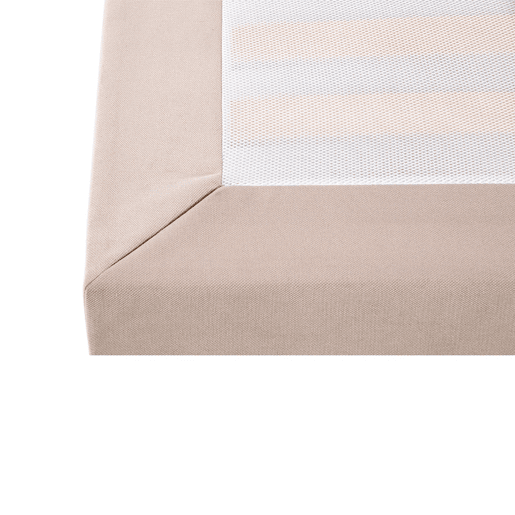 Sommier Acolchoado BUDWING Levi Bege c Pés de Madeira (160x200 cm)