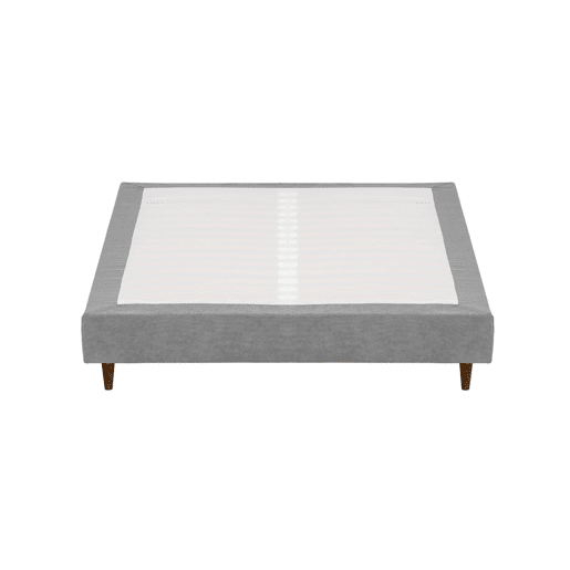 Sommier Acolchoado BUDWING Levi Cinza c Pés de Madeira (140x200 cm)