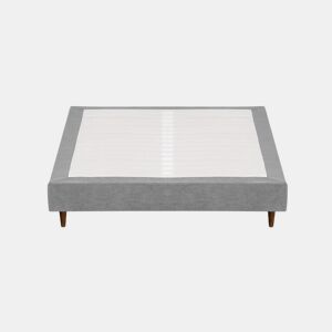 Sommier Acolchoado BUDWING Levi Cinza c Pés de Madeira (140x200 cm)