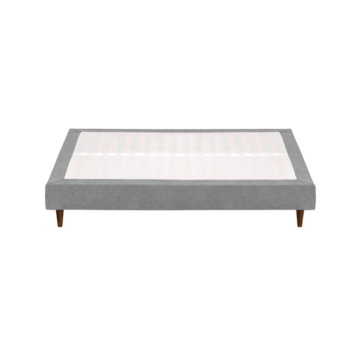 Sommier Acolchoado BUDWING Levi Cinza c Pés de Madeira (140x200 cm)