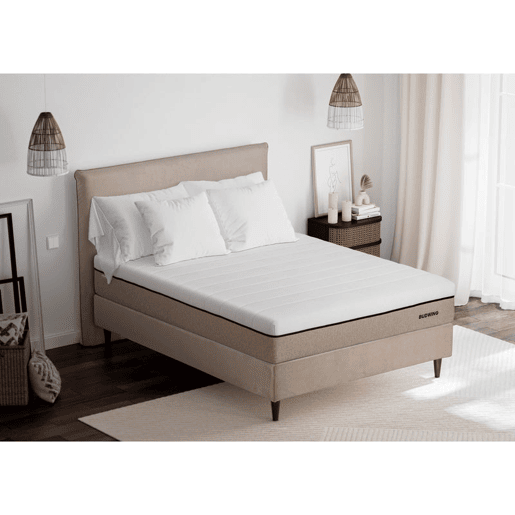 Colchão BUDWING BioHybrid (90x200 cm - Memory Foam, Látex e Molas Ensacadas)