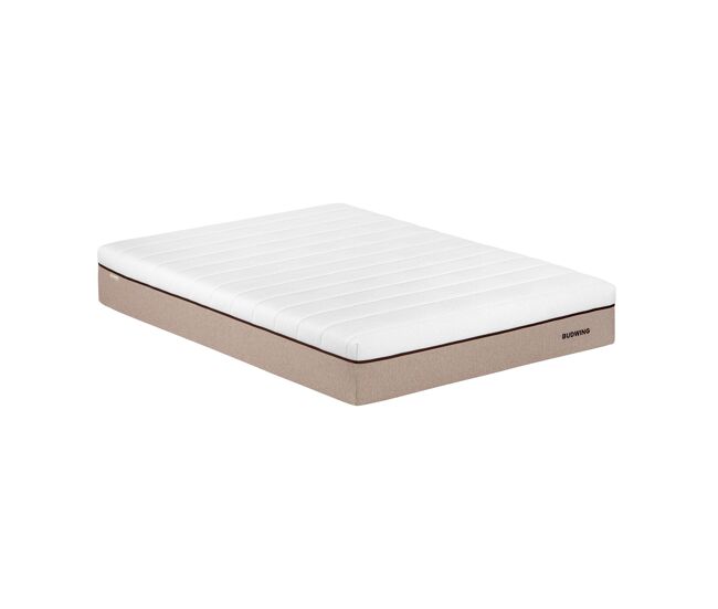 Colchón budwing hybrid sense (140x190 cm - tratamiento antibacterias, memory foam y muelles ensacados)