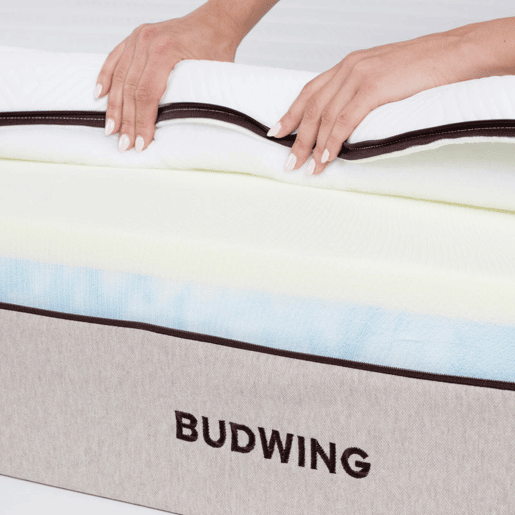 Colchão BUDWING Hybrid Max (140x200 cm - Memory Foam e Molas Ensacadas)